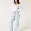 Ψηλόροφο Light Wash Baggy Jeans