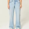 Χαμηλό ύψος Light Wash Baggy Jeans Χαμηλό ύψος Light Wash Baggy Jeans