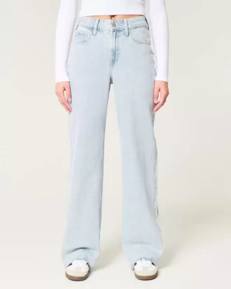 Ψηλόροφο Light Wash Baggy Jeans