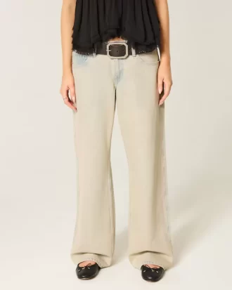 Χαμηλό ύψος Light Wash Baggy Jeans