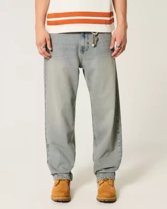 Light Wash Baggy Jeans
