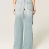 Χαμηλό ύψος Light Wash Baggy Jeans Χαμηλό ύψος Light Wash Baggy Jeans