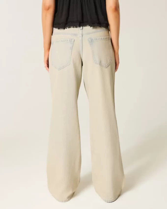 Χαμηλό ύψος Light Wash Baggy Jeans Χαμηλό ύψος Light Wash Baggy Jeans