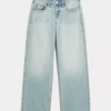 Χαμηλό ύψος Light Wash Baggy Jeans Χαμηλό ύψος Light Wash Baggy Jeans
