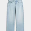 Χαμηλό ύψος Light Wash Baggy Jeans Χαμηλό ύψος Light Wash Baggy Jeans