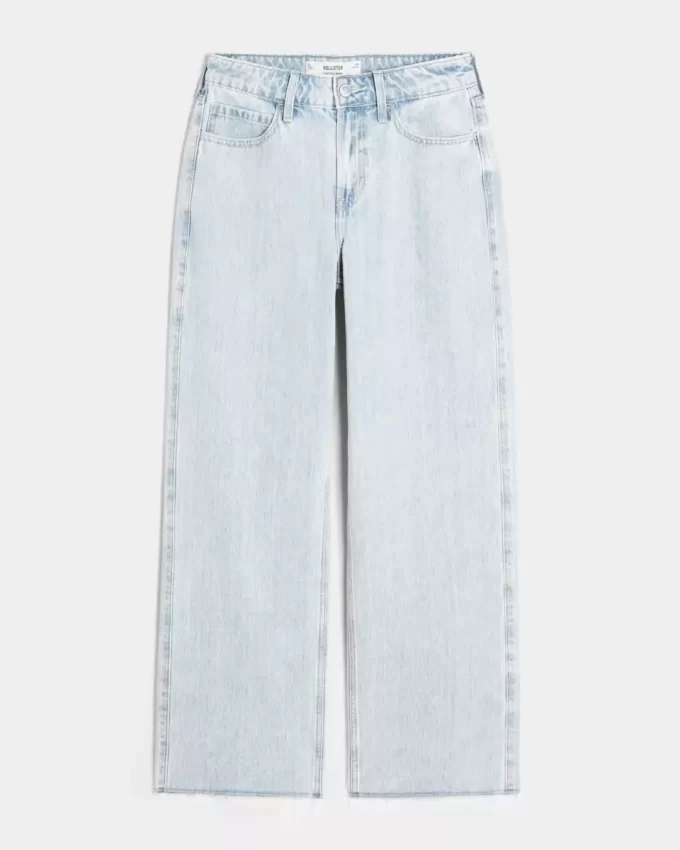 Ψηλόροφο Light Wash Baggy Jeans