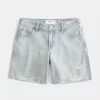 Χαμηλής ανύψωσης Light Wash Ρυθμιζόμενη ζώνη μέσης Baggy Jort Χαμηλής ανύψωσης Light Wash Ρυθμιζόμενη ζώνη μέσης Baggy Jort