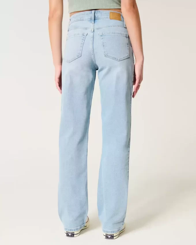 Ψηλόροφο Light Wash Dad Jeans