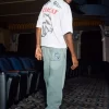 Light Wash Embroidered Dice Skater Baggy Jeans