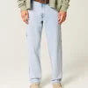 Light Wash Loose Painter Jeans