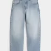 Κεντημένο Light Wash Skater Baggy Jeans Κεντημένο Light Wash Skater Baggy Jeans