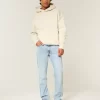 Light Wash Slim Straight Jeans