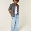 Light Wash Spider Graphic Super Baggy Jeans