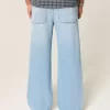 Light Wash Spider Graphic Super Baggy Jeans