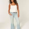 Υψηλό ψηλό τζιν Light Wash Star Pocket Flare Υψηλό ψηλό τζιν Light Wash Star Pocket Flare