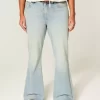 Υψηλό ψηλό τζιν Light Wash Star Pocket Flare Υψηλό ψηλό τζιν Light Wash Star Pocket Flare