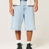 Τζιν σορτς Light Wash Super Baggy