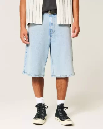 Τζιν σορτς Light Wash Super Baggy