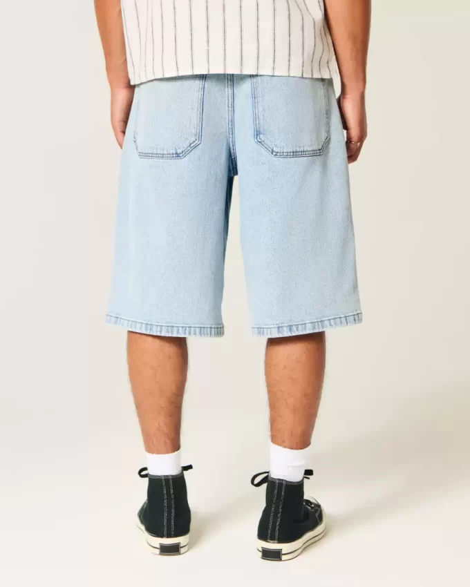 Τζιν σορτς Light Wash Super Baggy