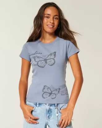 Γραφικό μωρό μπλουζάκι London Butterfly