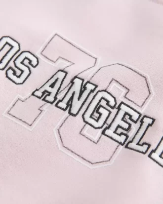 Εύκολη γραφική μπλούζα Los Angeles Off-the-Shoulder