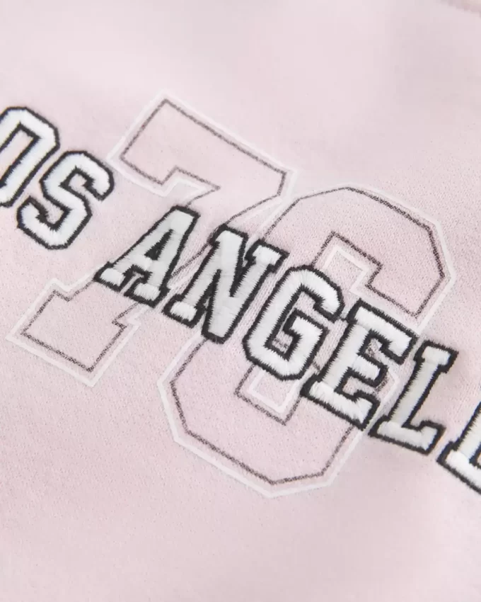 Εύκολη γραφική μπλούζα Los Angeles Off-the-Shoulder