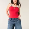 Low-Rise Dark Wash American Flag Graphic Baggy Jort Low-Rise Dark Wash American Flag Graphic Baggy Jort