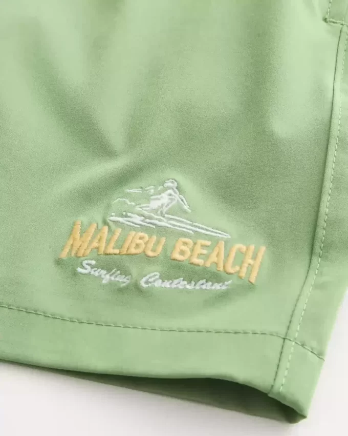 Γραφικά μπαούλα βόλεϊ στο μέσο του μηρού Malibu Beach Γραφικά μπαούλα βόλεϊ στο μέσο του μηρού Malibu Beach