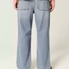 Σκισμένο Medium Wash Baggy τζιν Σκισμένο Medium Wash Baggy τζιν