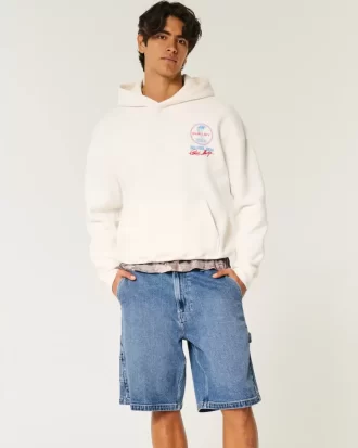 Τζιν σορτς Medium Wash Baggy Painter