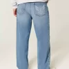 Medium Wash Eagle Graphic Baggy Jeans Medium Wash Eagle Graphic Baggy Jeans