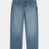 Medium Wash Eagle Graphic Baggy Jeans Medium Wash Eagle Graphic Baggy Jeans