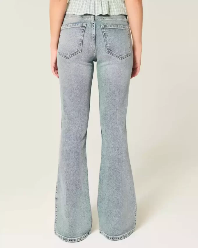 Υψηλό ύψος Medium Wash Flare τζιν