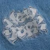 Medium Wash NYC Graphic Super Baggy Jeans