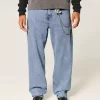 Medium Wash Skater Baggy Jeans Medium Wash Skater Baggy Jeans