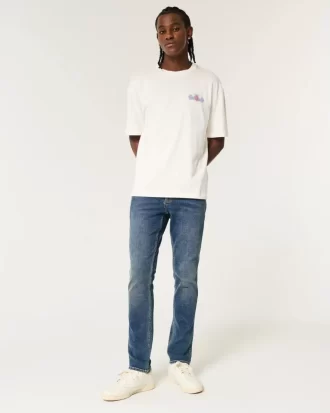 Σκούρο Medium Wash Skinny Jeans