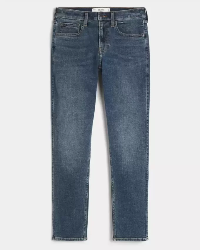 Σκούρο Medium Wash Skinny Jeans