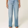 Υψηλό ψηλό Medium Wash Straight Jean