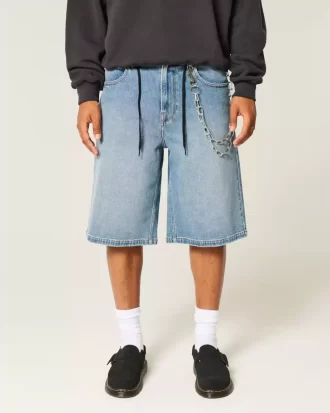 Τζιν σορτς Medium Wash Super Baggy