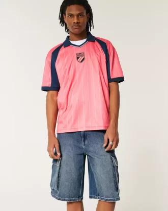 Medium Wash Super Baggy Τζιν Σορτς Cargo