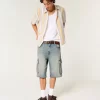 Medium Wash Super Baggy Τζιν Σορτς Cargo Medium Wash Super Baggy Τζιν Σορτς Cargo