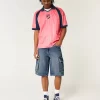 Medium Wash Super Baggy Τζιν Σορτς Cargo Medium Wash Super Baggy Τζιν Σορτς Cargo