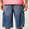 Medium Wash Super Baggy Τζιν Σορτς Cargo Medium Wash Super Baggy Τζιν Σορτς Cargo