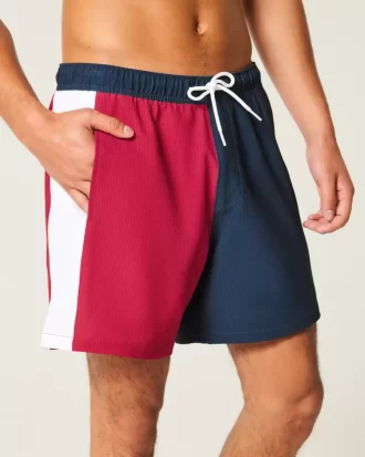 Μαγιό Mid-thigh Seersucker Volley