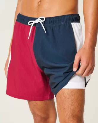 Μαγιό Mid-thigh Seersucker Volley
