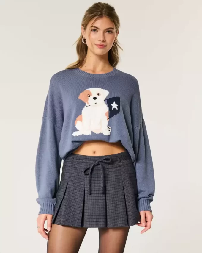 Ψηλόμεσο Mini Skort με πλισέ Ψηλόμεσο Mini Skort με πλισέ
