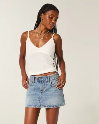 Χαμηλό τζιν Mini Skort