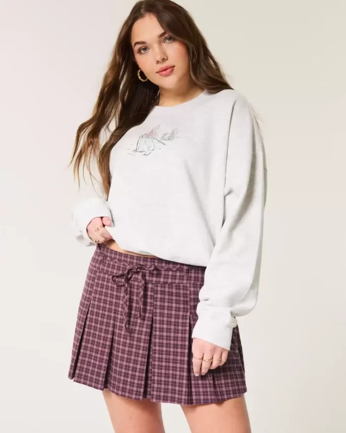 Ψηλόμεσο Mini Skort με πλισέ Ψηλόμεσο Mini Skort με πλισέ