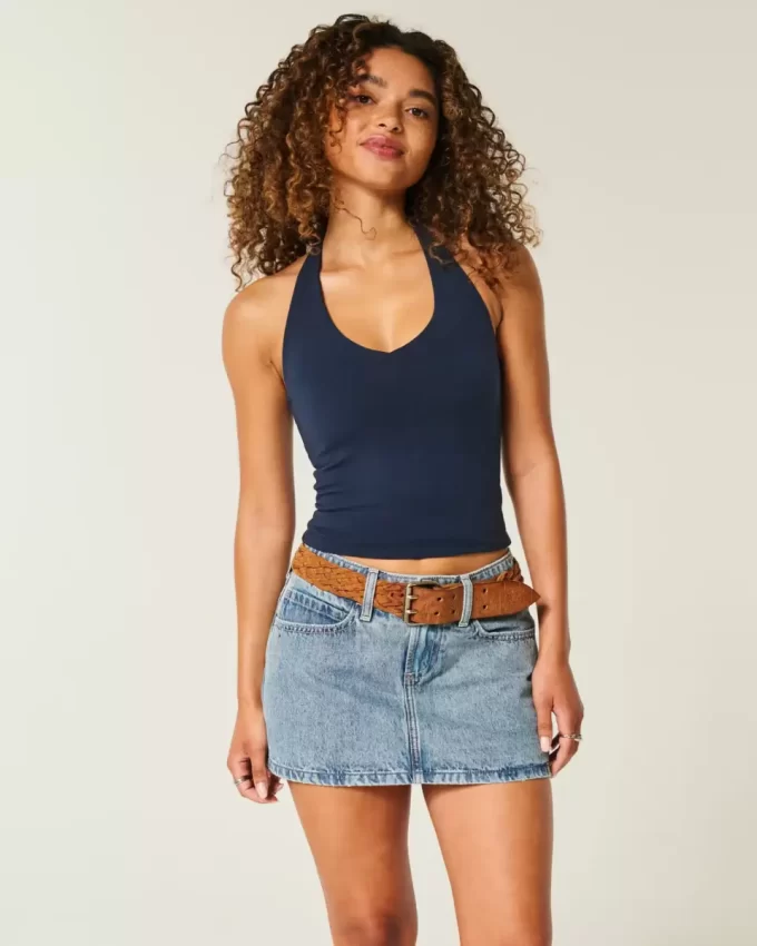 Χαμηλό τζιν Mini Skort