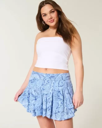 Mini Skort με ασύμμετρο στρίφωμα